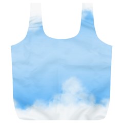 Sky Cloud Blue Texture Full Print Recycle Bags (l)  by Nexatart