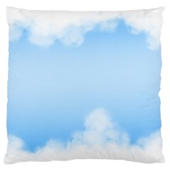 Sky Cloud Blue Texture Standard Flano Cushion Case (two Sides) by Nexatart