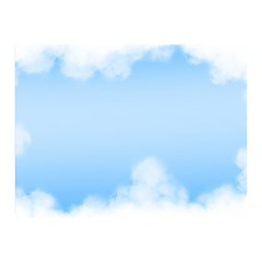 Sky Cloud Blue Texture Double Sided Flano Blanket (mini)  by Nexatart