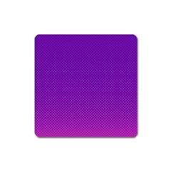 Halftone Background Pattern Purple Square Magnet by Nexatart