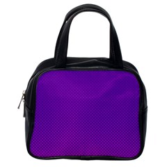 Halftone Background Pattern Purple Classic Handbags (one Side) by Nexatart