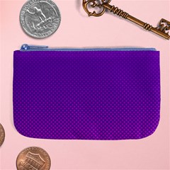 Halftone Background Pattern Purple Large Coin Purse by Nexatart