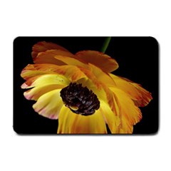 Ranunculus Yellow Orange Blossom Small Doormat  by Nexatart