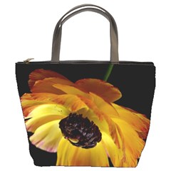 Ranunculus Yellow Orange Blossom Bucket Bags by Nexatart