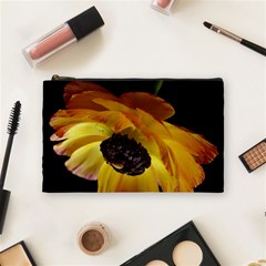 Ranunculus Yellow Orange Blossom Cosmetic Bag (medium)  by Nexatart