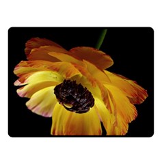 Ranunculus Yellow Orange Blossom Double Sided Fleece Blanket (small)  by Nexatart