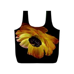 Ranunculus Yellow Orange Blossom Full Print Recycle Bags (s)  by Nexatart