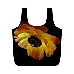 Ranunculus Yellow Orange Blossom Full Print Recycle Bags (m)  by Nexatart