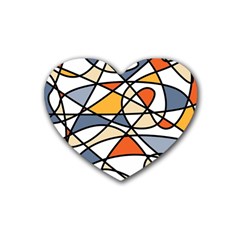 Abstract Background Abstract Rubber Coaster (heart) 