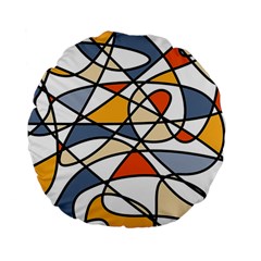 Abstract Background Abstract Standard 15  Premium Flano Round Cushions by Nexatart