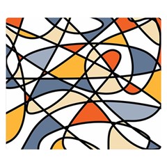 Abstract Background Abstract Double Sided Flano Blanket (small)  by Nexatart