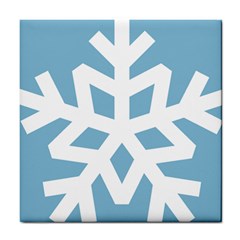 Snowflake Snow Flake White Winter Tile Coasters by Nexatart