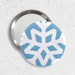 Snowflake Snow Flake White Winter 2 25  Handbag Mirrors by Nexatart