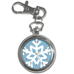 Snowflake Snow Flake White Winter Key Chain Watches by Nexatart