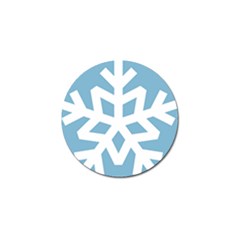 Snowflake Snow Flake White Winter Golf Ball Marker by Nexatart