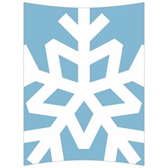 Snowflake Snow Flake White Winter Back Support Cushion by Nexatart