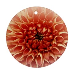 Dahlia Flower Joy Nature Luck Ornament (round)