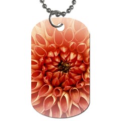 Dahlia Flower Joy Nature Luck Dog Tag (one Side)