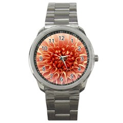 Dahlia Flower Joy Nature Luck Sport Metal Watch