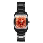 Dahlia Flower Joy Nature Luck Stainless Steel Barrel Watch Front