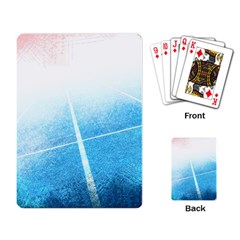 Court Sport Blue Red White Playing Card by Nexatart