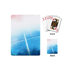 Court Sport Blue Red White Playing Cards (mini) 