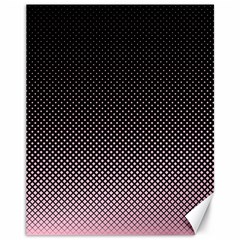 Halftone Background Pattern Black Canvas 11  X 14   by Nexatart