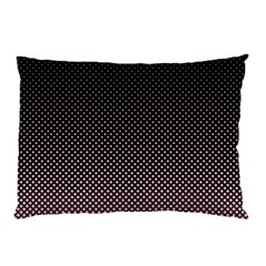 Halftone Background Pattern Black Pillow Case by Nexatart