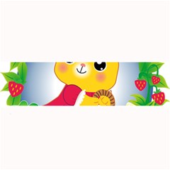 Bear Strawberries Large Bar Mats by Nexatart