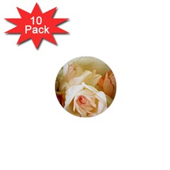 Roses Vintage Playful Romantic 1  Mini Buttons (10 Pack)  by Nexatart