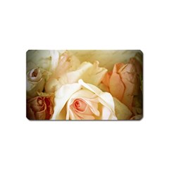 Roses Vintage Playful Romantic Magnet (name Card) by Nexatart