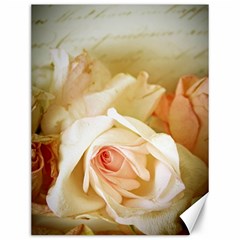 Roses Vintage Playful Romantic Canvas 12  X 16   by Nexatart