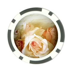 Roses Vintage Playful Romantic Poker Chip Card Guard by Nexatart