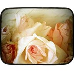 Roses Vintage Playful Romantic Fleece Blanket (Mini) 35 x27  Blanket