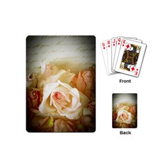 Roses Vintage Playful Romantic Playing Cards (mini)  by Nexatart