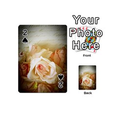 Roses Vintage Playful Romantic Playing Cards 54 (mini)  by Nexatart