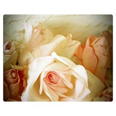 Roses Vintage Playful Romantic Double Sided Flano Blanket (medium)  by Nexatart