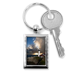 Lighthouse Beacon Light House Key Chains (Rectangle) 