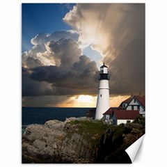 Lighthouse Beacon Light House Canvas 12  X 16   by Nexatart