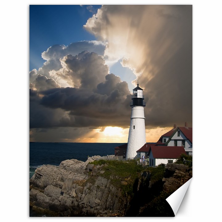 Lighthouse Beacon Light House Canvas 18  x 24  