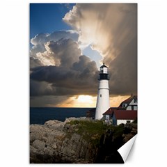 Lighthouse Beacon Light House Canvas 24  X 36  by Nexatart