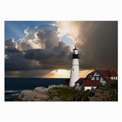 Lighthouse Beacon Light House Large Glasses Cloth by Nexatart