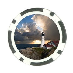 Lighthouse Beacon Light House Poker Chip Card Guard (10 pack)