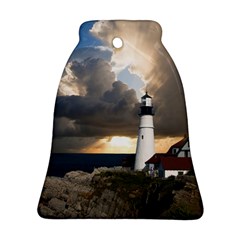 Lighthouse Beacon Light House Bell Ornament (Two Sides)