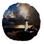 Lighthouse Beacon Light House Large 18  Premium Round Cushions Back