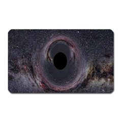 Black Hole Blue Space Galaxy Star Magnet (rectangular) by Mariart