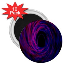 Black Hole Rainbow Blue Purple 2 25  Magnets (10 Pack) 