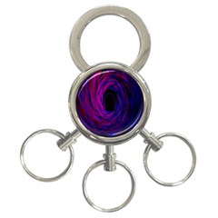 Black Hole Rainbow Blue Purple 3-ring Key Chains by Mariart