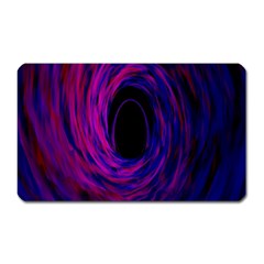 Black Hole Rainbow Blue Purple Magnet (rectangular) by Mariart