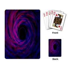 Black Hole Rainbow Blue Purple Playing Card by Mariart